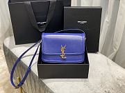 YSL Solferino satchel in box leather purple 23cm | 634306 - 2