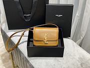 YSL Solferino satchel in box leather yellow 19cm | 634306 - 4