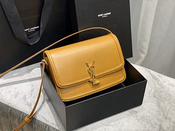 YSL Solferino satchel in box leather yellow 23cm | 634306