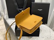 YSL Solferino satchel in box leather yellow 23cm | 634306 - 5