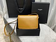 YSL Solferino satchel in box leather yellow 23cm | 634306 - 4