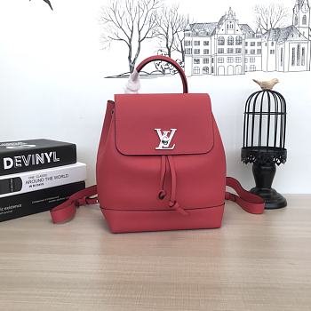 Louis Vuitton lockme backpack red | M41815