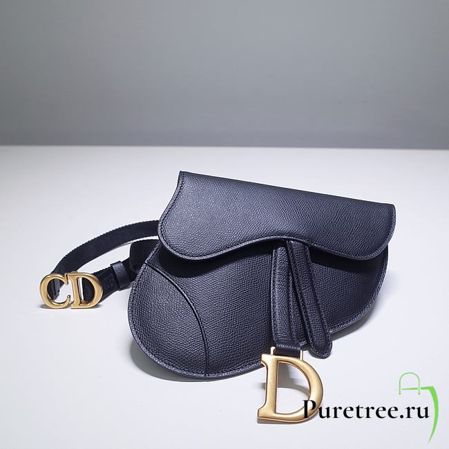 Dior Saddle Oblique Black 18cm | 1003L - 1