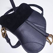 Dior Saddle Oblique Black 18cm | 1003L - 2