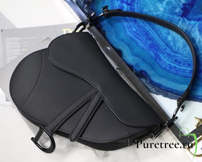 Dior Saddle Bag All Black size 25.5 x 20 x 6.5 cm - 1