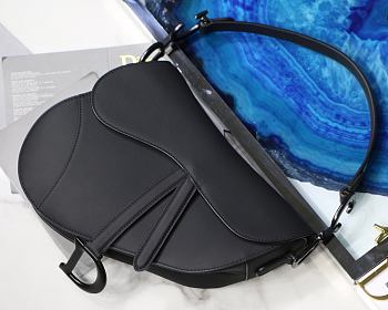 Dior Saddle Bag All Black size 25.5 x 20 x 6.5 cm