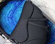 Dior Saddle Bag All Black size 25.5 x 20 x 6.5 cm - 2