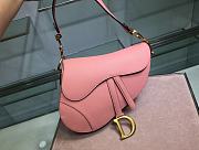 Dior Saddle Bag Pink Grain Leather size 25.5 x 20 x 6.5 cm - 1