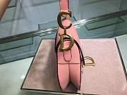 Dior Saddle Bag Pink Grain Leather size 25.5 x 20 x 6.5 cm - 3