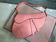 Dior Saddle Bag Pink Grain Leather size 25.5 x 20 x 6.5 cm - 2