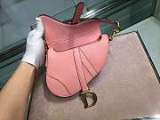 Dior Saddle Small Bag Pink Grain Leather size 19.5 x 16 x 6.5 cm - 4