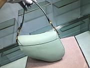Dior Saddle Bag Light Green Grain Leather size 25.5 x 20 x 6.5 cm - 4