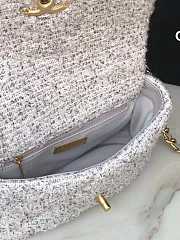 CHANEL 19 Tweed Gold-Tone Silver-Tone Handbag - 5