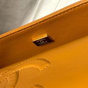 Chanel Classic Double Flap Bag Orange 25cm - 6