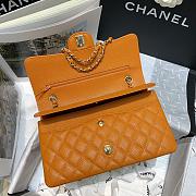Chanel Classic Double Flap Bag Orange 25cm - 5