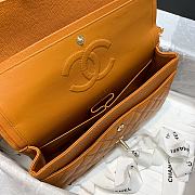 Chanel Classic Double Flap Bag Orange 25cm - 2
