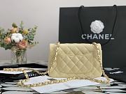 Chanel Classic Double Flap Bag Cream 20cm - 4