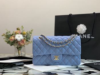 Chanel Classic Double Flap Bag Blue 25cm