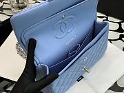 Chanel Classic Double Flap Bag Blue 25cm - 5