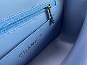 Chanel Classic Double Flap Bag Blue 20cm - 5