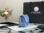 Chanel Classic Double Flap Bag Blue 16 cm - 2