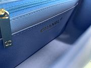 Chanel Classic Double Flap Bag Blue 16 cm - 5