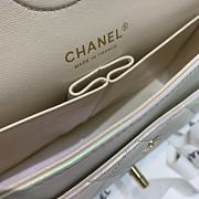 Chanel Classic Double Flap Bag White 20cm - 4