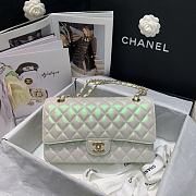 Chanel Classic Double Flap Bag White 20cm - 3