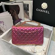 Chanel Classic Double Flap Bag Metalic Pink 25 cm - 2