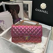 Chanel Classic Double Flap Bag Metalic Pink 25 cm - 4