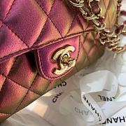Chanel Classic Double Flap Bag Metalic Pink 25 cm - 3