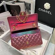 Chanel Classic Double Flap Bag Metalic Pink 25 cm - 6