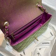 Chanel Classic Double Flap Bag Metalic Pink 20 cm - 6