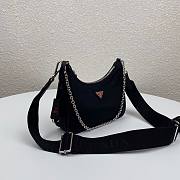 Prada Re-Edition 2005 Nylon Bag Black - Red | 1BH204  - 4