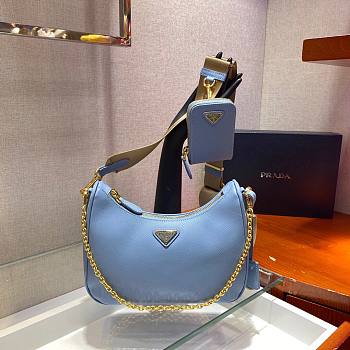 Prada Re-Edition 2005 Saffiano leather bag blue | 1BH204