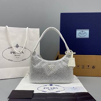 Re-Nylon Re-Edition 2000 mini-bag white diamond | 1NE515