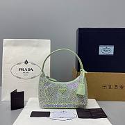 Re-Nylon Re-Edition 2000 mini-bag green diamond | 1NE515 - 1