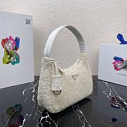 Prada Re-Edition 2000 Shearling Mini Bag White | 1NE515 - 5