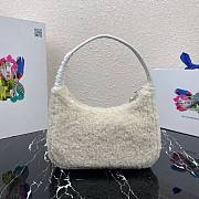 Prada Re-Edition 2000 Shearling Mini Bag White | 1NE515 - 6