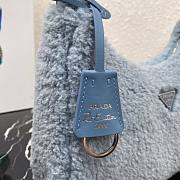 Prada Re-Edition 2000 Shearling Mini Bag Blue | 1NE515 - 3