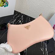 Prada Leather Chain Hobo Bag Pink | 1BC148 - 3