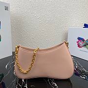Prada Leather Chain Hobo Bag Pink | 1BC148 - 5