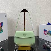 Prada Cleo brushed leather shoulder bag green | 1BD303 - 1