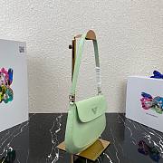 Prada Cleo brushed leather shoulder bag green | 1BD303 - 2
