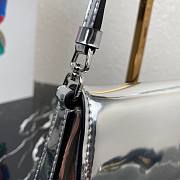 Prada Cleo brushed leather shoulder bag silver| 1BD303 - 6