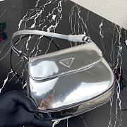 Prada Cleo brushed leather shoulder bag silver| 1BD303 - 3