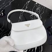 Prada Cleo brushed leather shoulder bag alabaster white | 1BD303 - 4