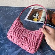 Prada Nylon And Saffiano Leather Mini Bag Pink | 1NE204 - 1