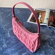 Prada Nylon And Saffiano Leather Mini Bag Pink | 1NE204 - 4