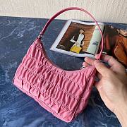 Prada Nylon And Saffiano Leather Mini Bag Pink | 1NE204 - 6